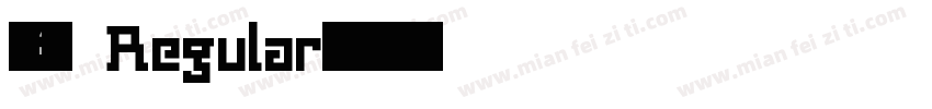 倒字 Regular字体转换